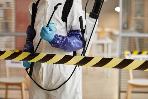 Professional Biohazard technician working in Spirit Lake, ID